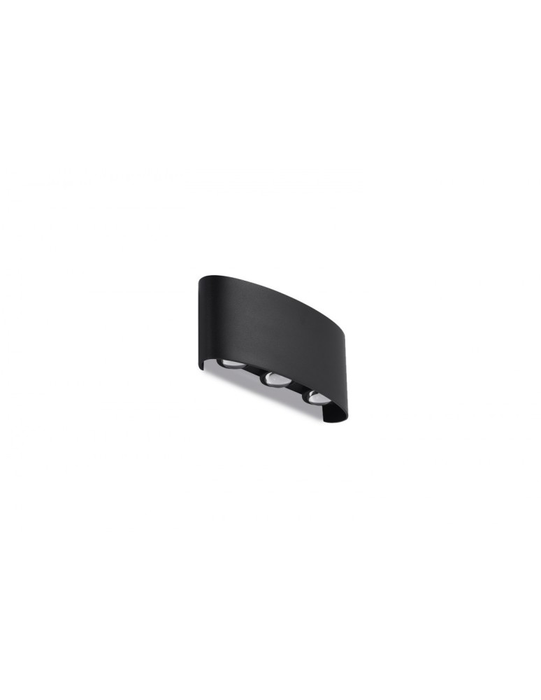 Wall lamps - Azzardo GINNA 3 BLACK 6xLED Wall Mounted Black IP54 AZ3484 - product kolory-swiatla.pl 2