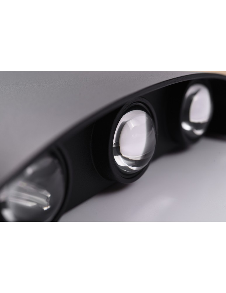 Wall lamps - Azzardo GINNA 3 BLACK 6xLED Wall Mounted Black IP54 AZ3484 - product kolory-swiatla.pl 3