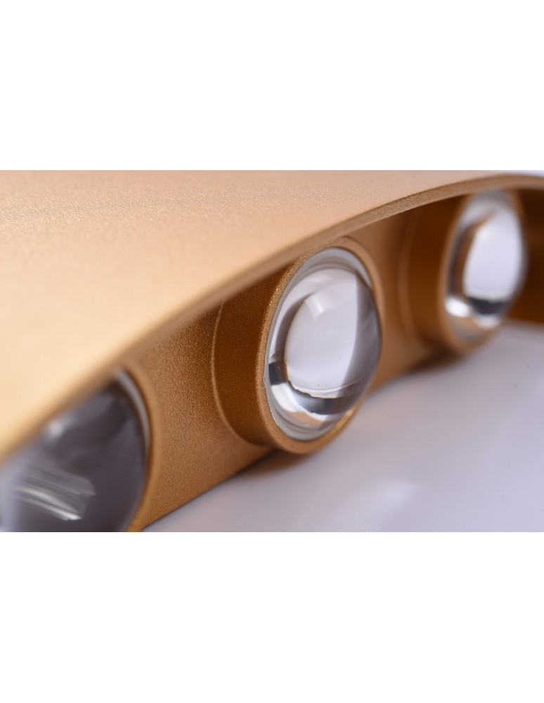 Wall lamps - Azzardo GINNA 3 GOLD 6xLED Wall Mounted Gold IP54 AZ3485 - product kolory-swiatla.pl 3