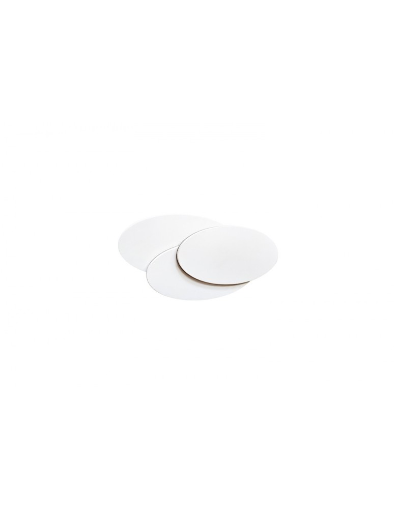 Wall lamps - Azzardo CLOVER OVAL WHITE 1xLED Wall Mount White AZ2998 - product kolory-swiatla.pl 1