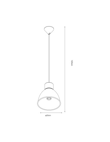 Zuma Line ELSTRA 60W E27 P16151-WH Pendant Lamp. - product 2