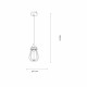 Zuma Line HORTA Lampa Wisząca E27 60W P14030C