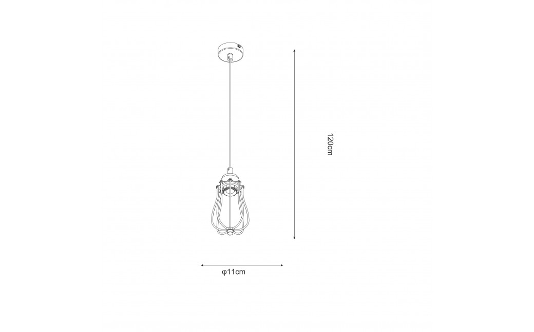 Zuma Line HORTA Lampa Wisząca E27 60W P14030C