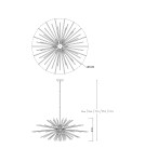 Modern chandeliers - Zuma Line URCHIN 42W G9 P0491-09E-F7DY Pendant Lamp. - product 3