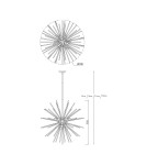 Modern chandeliers - Zuma Line URCHIN 42W G9 P0491-09C-F7DY Pendant Lamp. - product 4