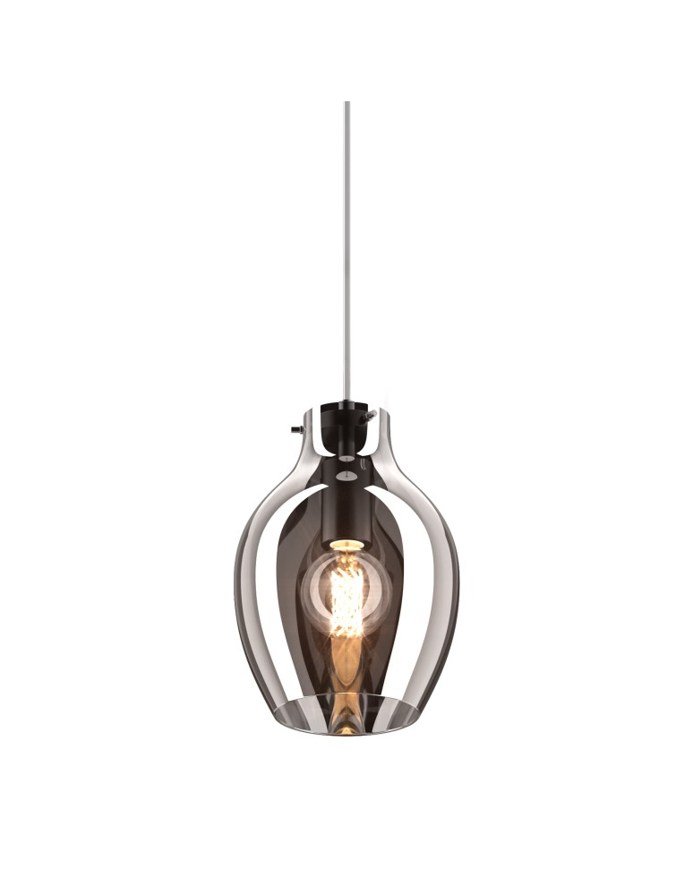 Glass pendant lamps - Zuma Line BRESSO Pendant Lamp E27 60W P19066A-D18. - product kolory-swiatla.pl 2