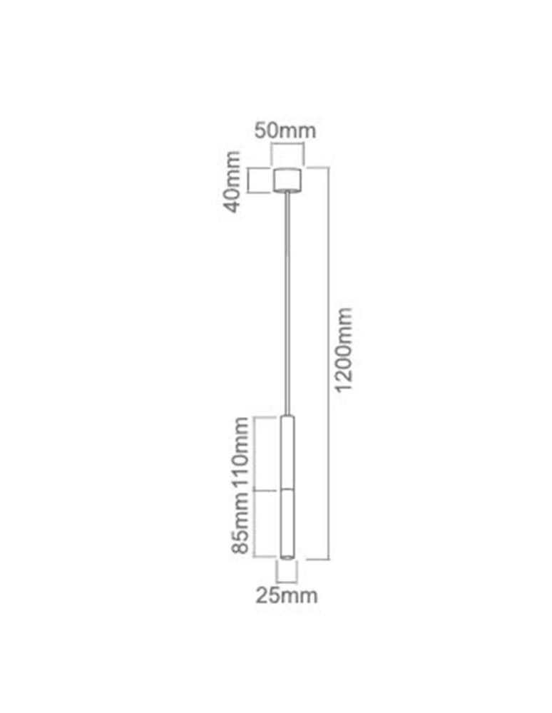 Pendant lamps - Orlicki Design Pendant G9 5W Slimi Bianco S - product kolory-swiatla.pl 3