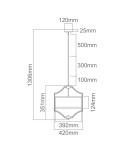 Hampton style pendant lamps - Orlicki Design Pendant E27 15W Stesso Cromo S - product 3