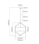 Hampton style pendant lamps - Orlicki Design Pendant E27 15W Stesso Cromo M - product 3