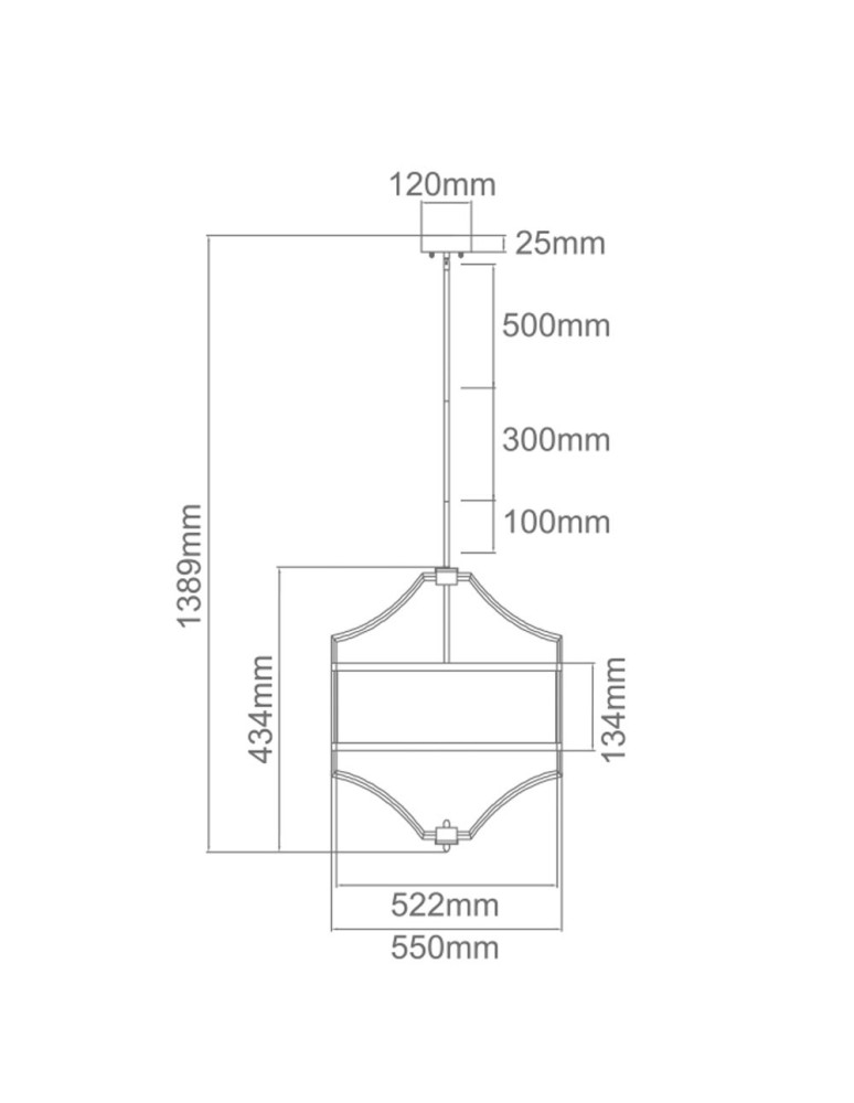 Hampton style pendant lamps - Orlicki Design Pendant E27 15W Stesso Cromo M - product kolory-swiatla.pl 3