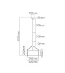 Hampton style pendant lamps - Orlicki Design Pendant E27 15W Stanza Old Gold S - product 3