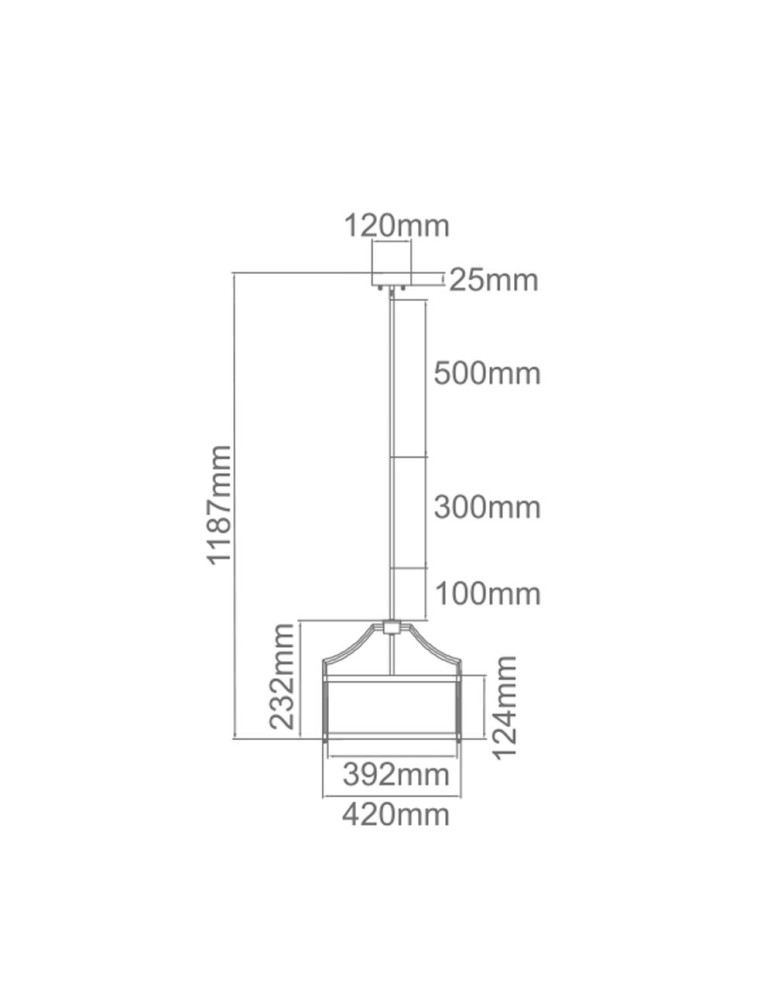 Hampton style pendant lamps - Orlicki Design Pendant E27 15W Stanza Cromo S - product kolory-swiatla.pl 3