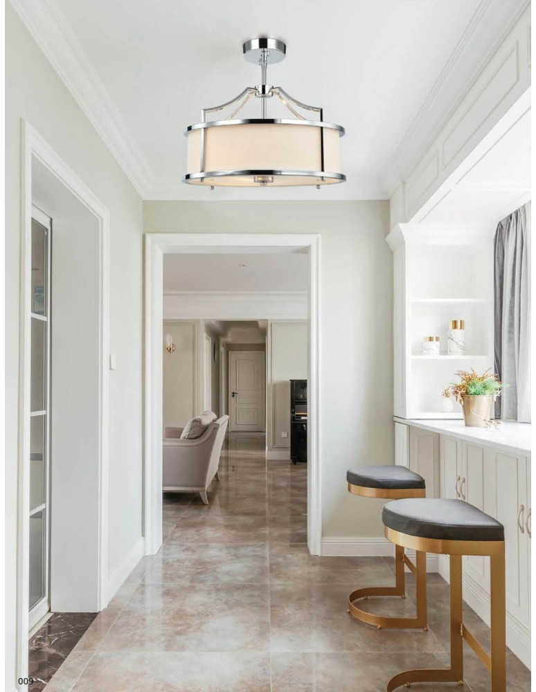 Hampton style pendant lamps - Orlicki Design Pendant E27 15W Stanza Cromo M - product kolory-swiatla.pl 2