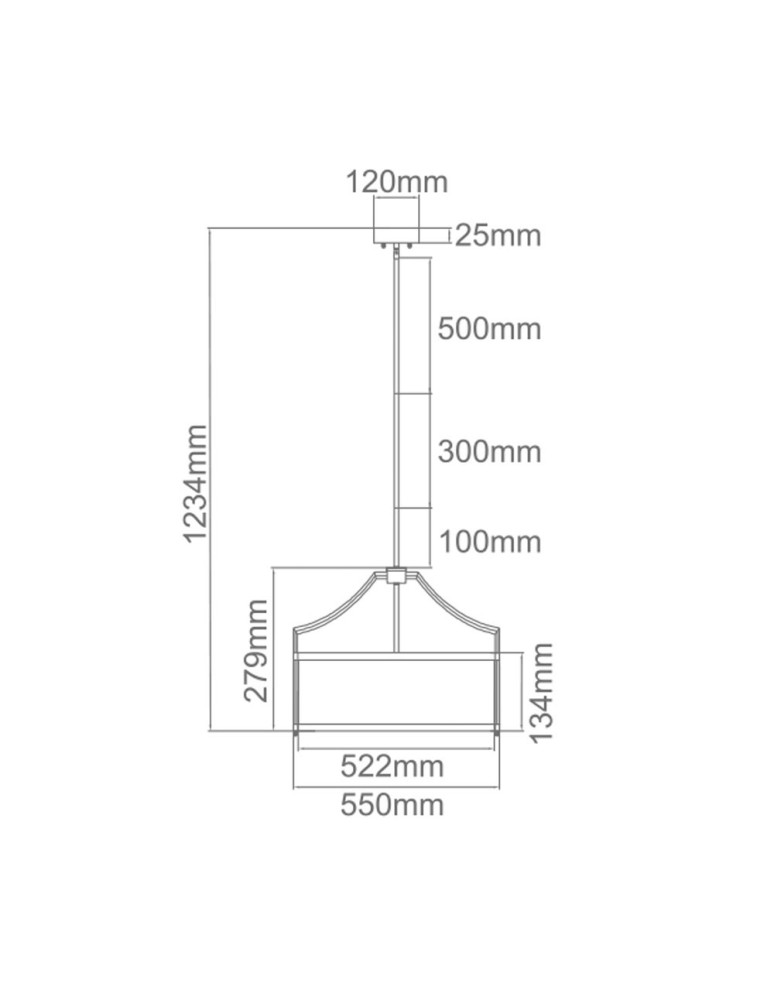 Hampton style pendant lamps - Orlicki Design Pendant E27 15W Stanza Cromo M - product kolory-swiatla.pl 3