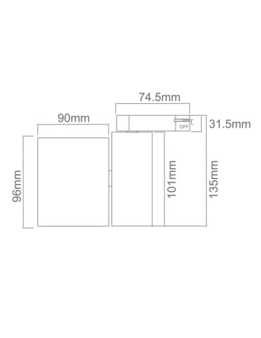 Orlicki Design GU10 8W Rullo Bianco Mobile Track - produkt 2