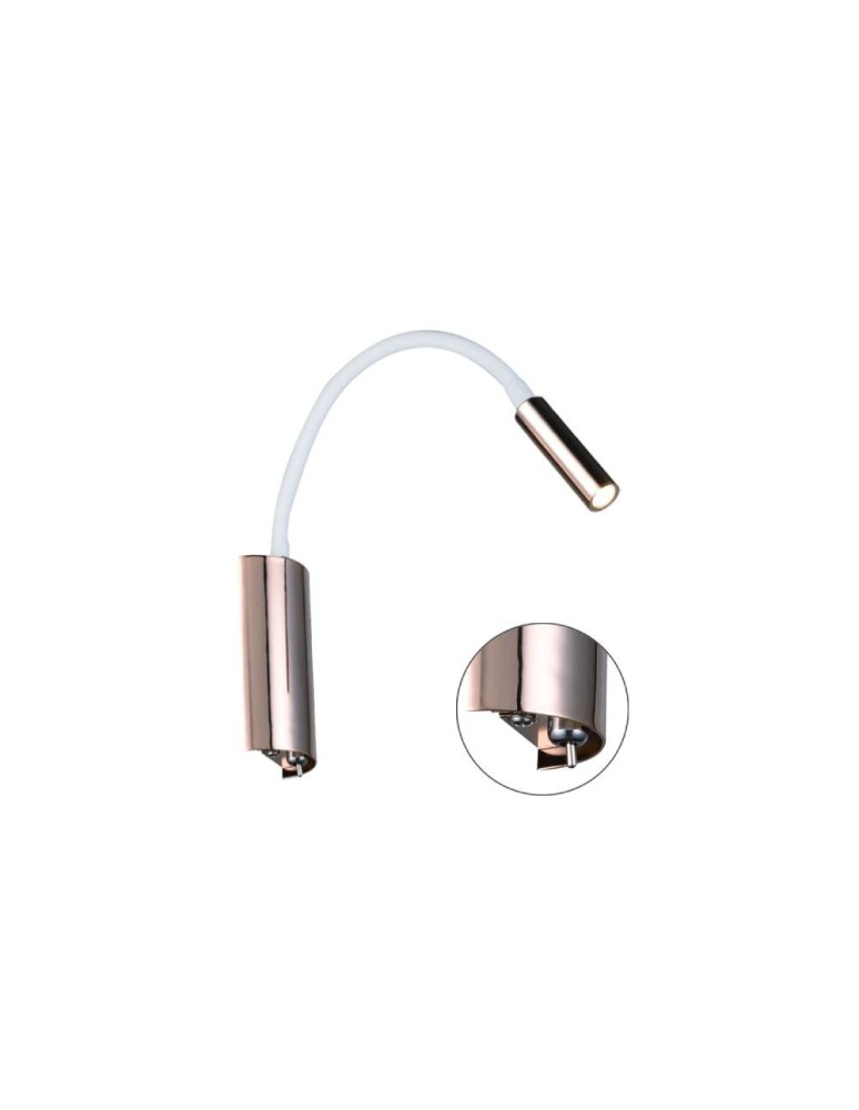 Reading wall lamps - Orlicki Design LED CINKIT 3W Nuto Bianco Gold - product kolory-swiatla.pl 1