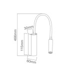 Reading wall lamps - Orlicki Design LED CINKIT 3W Nuto Bianco Gold - product 2