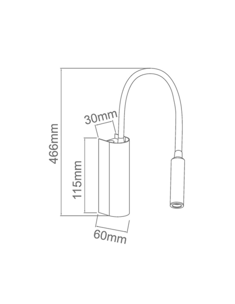 Reading wall lamps - Orlicki Design LED CINKIT 3W Nuto Bianco Gold - product kolory-swiatla.pl 2
