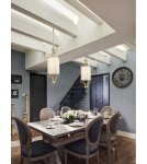 Hampton style pendant lamps - Orlicki Design Pendant E27 15W Lunga Cromo - product 2