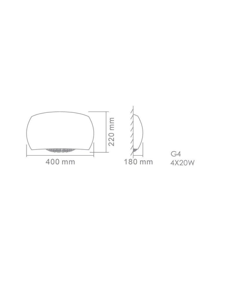 Glamour wall lamps - Orlicki Design KINKETT G4 20W Lexus Parette Claro - product kolory-swiatla.pl 3
