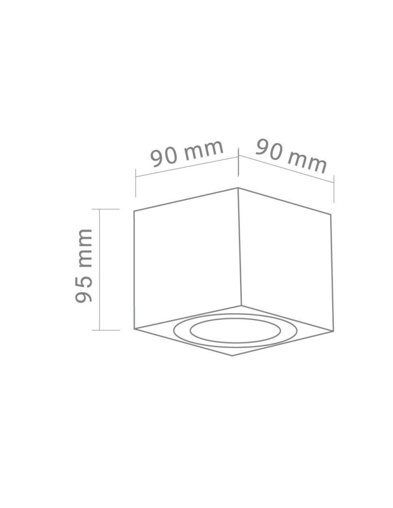 Ceiling spotlights - Orlicki Design surface-mounted GU10 8W Lago Nero IP44 - product kolory-swiatla.pl 2