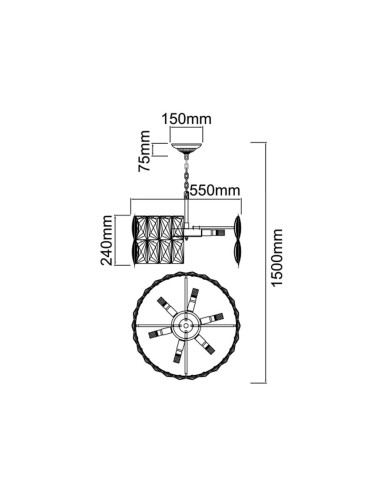 Orlicki Design WISZĄCA E14 12W Intero Gold S - produkt 2