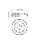 Ceiling lamps with crystals - Orlicki Design SUFFIT E14 12W Intero Gold EN - product 2