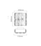 Glamour wall lamps - Orlicki Design KINKIT E14 12W Intero Gold Parette - product 2