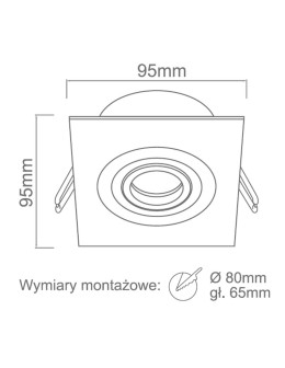 Orlicki Design GU10 8W Fasto I Nero - produkt 2