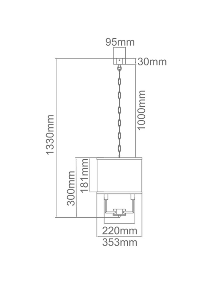 Hampton style pendant lamps - Orlicki Design Pendant E14 12W Casa Cromo S - product kolory-swiatla.pl 3