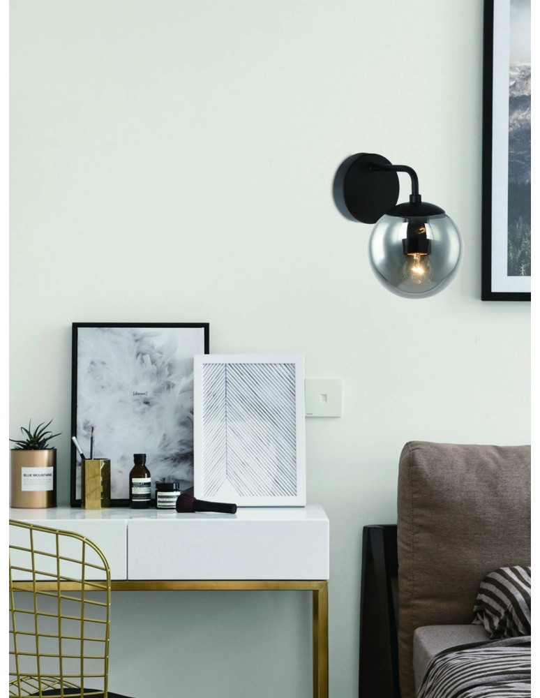 Wall lamps - Orlicki Design KINKIT E27 8W Bao Parette Nero Fume - product kolory-swiatla.pl 2