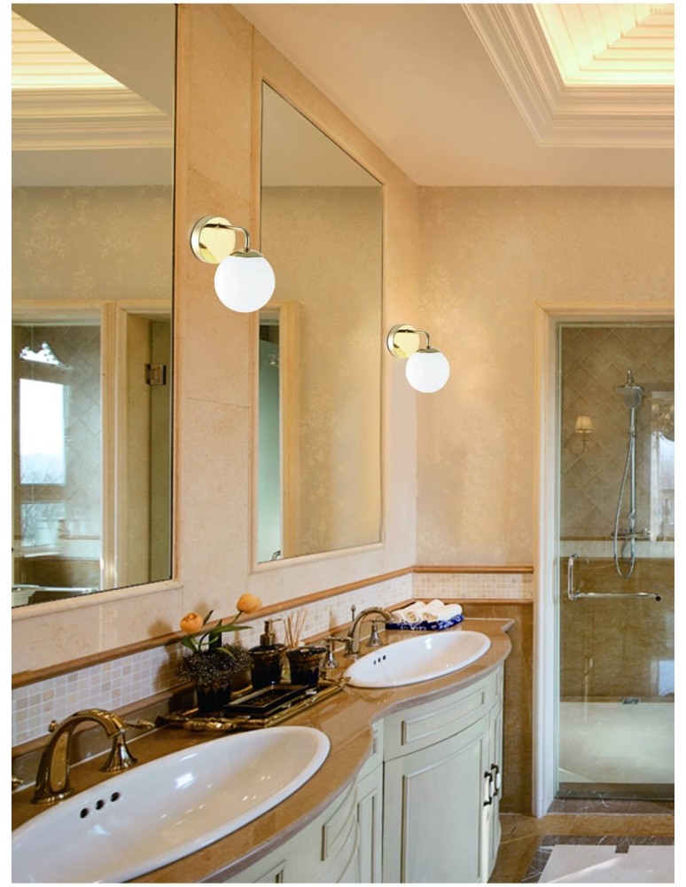 Bathroom wall lamps - Orlicki Design KINKIT G9 9W Bao Parette Cromo IP44 - product kolory-swiatla.pl 2