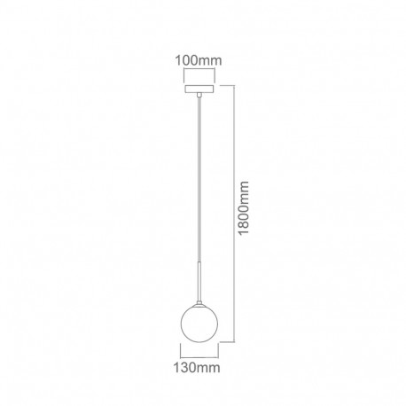 Orlicki Design WISZĄCA E27 8W Bao I Nero Claro