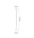 Pendant lamps - Orlicki Design Pendant G9 9W Bao I Cromo IP44 - product 3