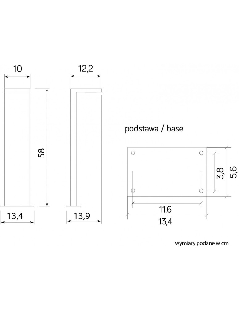 Standing garden lamps - SU-MA standing LED 10W 720lm 4000K KR-580 - product kolory-swiatla.pl 5