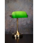 Reading table lamps - Lucide Banker Lamp E14 W22cm H30cm Glass green/ Bronze 17504/01/03 - product 6