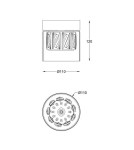 Glamour ceiling lamps - Zuma Line GEM Gold G9 28W Ceiling Lamp C0389-01A-F7AC. - product 4