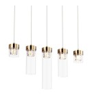 Glamour pendant lamps - Zuma Line GEM Gold G9 28W P0389-05E-F7AC Pendant Lamp. - product 2
