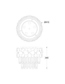 Zuma Line QUASAR Lampa Sufitowa Chrome E14 40W C0506-05A-B5AC - produkt 2
