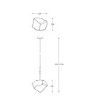 Pendant lamps - Zuma Line ROCK 40W E27 P0488-01M-SEAC Pendant Lamp. - product 3