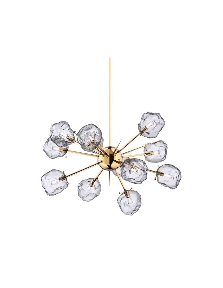 Modern chandeliers - Zuma Line ROCK Gold G9 28W P0488-12P-U8AC Pendant Lamp. - product kolory-swiatla.pl 2