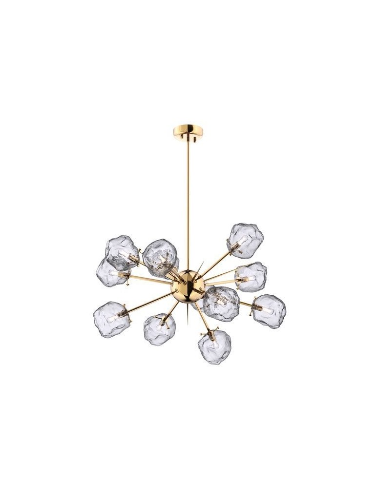 Modern chandeliers - Zuma Line ROCK Gold G9 28W P0488-12P-U8AC Pendant Lamp. - product kolory-swiatla.pl 1
