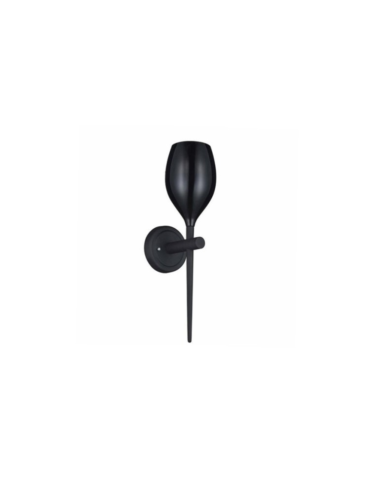 Wall lamps - Azzardo IZZA WALL BLACK 1xG4 Wall Mounted Black Gloss AZ0098 - product kolory-swiatla.pl 1