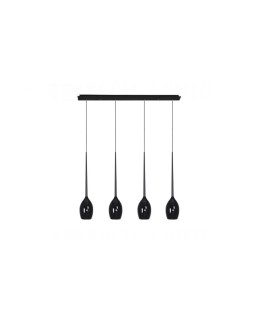 Azzardo IZZA 4 BLACK 4xE14 Pendant Black Gloss AZ0100