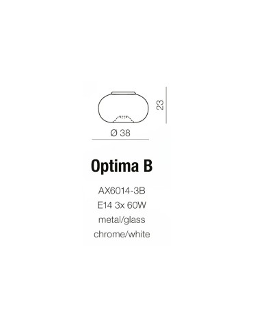 Azzardo OPTIMA B 3xE27 Sufitowa i Ścienna Biały AZ0182 - produkt 2