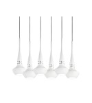 Pendant lamps - Azzardo TASOS 6 WHITE 6xE14 Pendant White AZ1883 - product 1