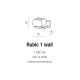 Azzardo RUBIC 1 WALL 1xG9 Wall Transparent/Chrome AZ0488
