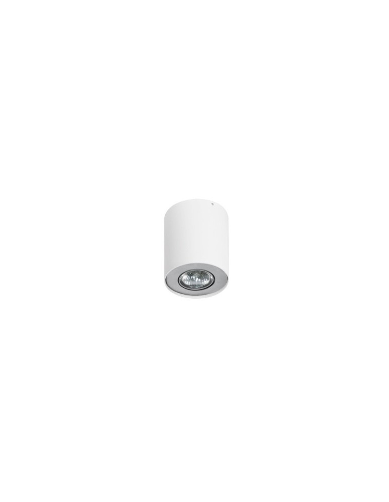 Ceiling luminaires for replaceable light source - Azzardo NEOS 1 WHITE/ALUMINIUM 1xGU10 Surface Mounted White/Aluminum AZ0606 - product kolory-swiatla.pl 1