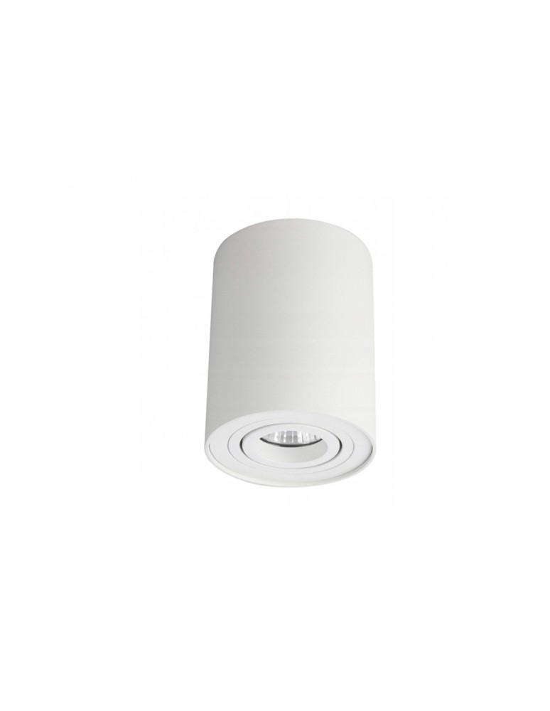 Ceiling luminaires for replaceable light source - Azzardo BROSS 1 WHITE 1xGU10 Surface Mounted White AZ0858 - product kolory-swiatla.pl 1