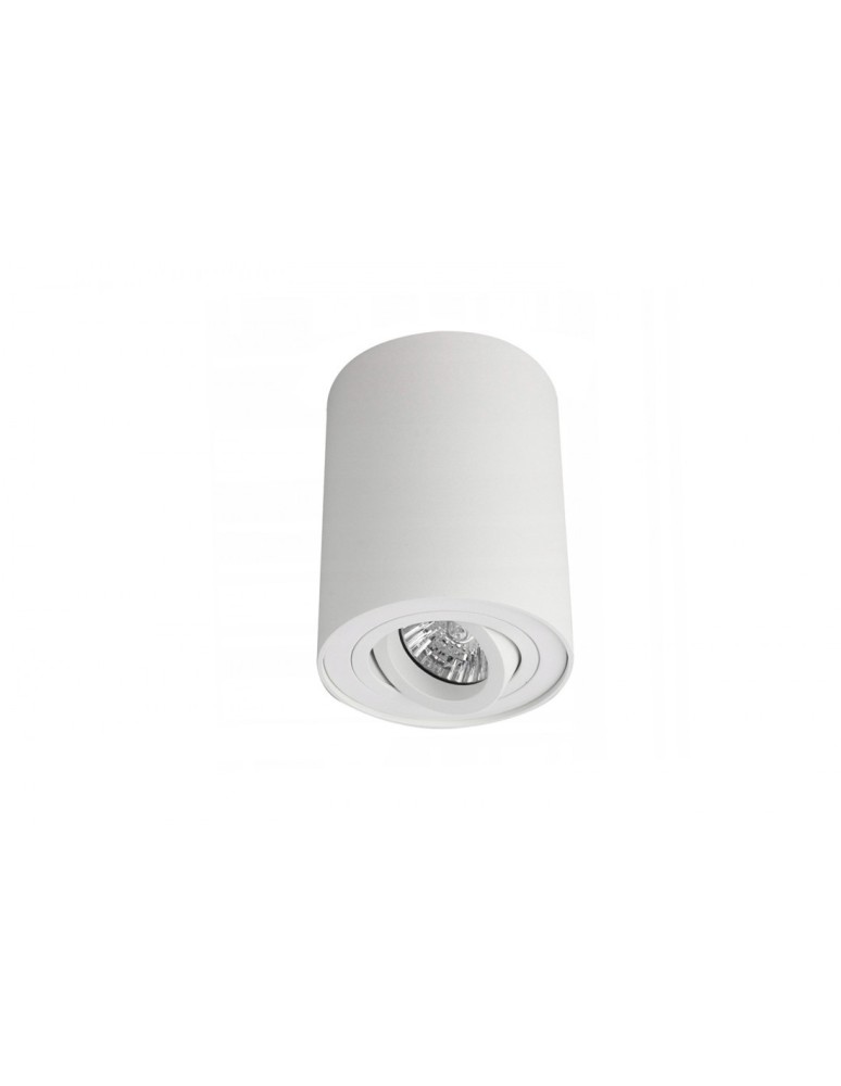 Ceiling luminaires for replaceable light source - Azzardo BROSS 1 WHITE 1xGU10 Surface Mounted White AZ0858 - product kolory-swiatla.pl 2